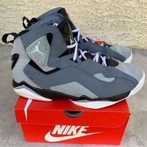 Air Jordan True Flight Silver basketball sneakers